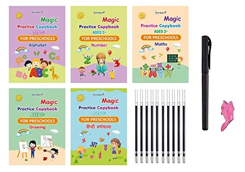 Reusable Handwriting Practice Set for Kids with Magic Pen